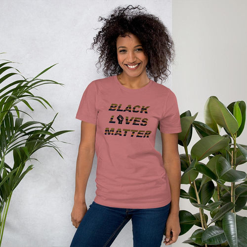 BLM African Print Color Short-Sleeve Unisex T-Shirt YaYa+Rule