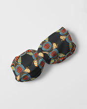 Load image into Gallery viewer, Black Gold African Print Twist Knot Headband Set YaYa+Rule