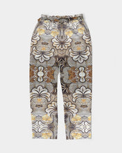 Load image into Gallery viewer, Black Gold African Print Women&#39;s Belted Tapered Pants YaYa+Rule