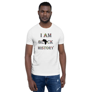 Black History African Print Short-Sleeve Unisex T-Shirt YaYa+Rule