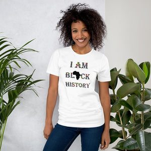 Black History African Print Short-Sleeve Unisex T-Shirt YaYa+Rule