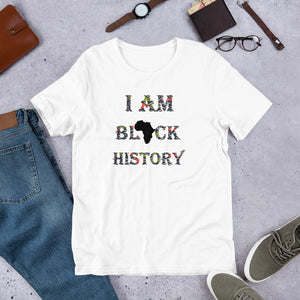 Black History African Print Short-Sleeve Unisex T-Shirt YaYa+Rule