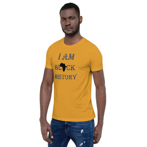 Black History African Print Short-Sleeve Unisex T-Shirt YaYa+Rule