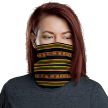 Load image into Gallery viewer, Black Kente African Print Neck Gaiter YaYa+Rule