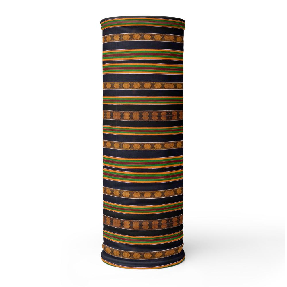 Black Kente African Print Neck Gaiter YaYa+Rule