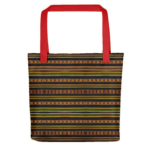 Black Kente African Print Tote bag YaYa+Rule