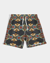 Load image into Gallery viewer, Black Multi Color African print Men&#39;s Swim Trunk YaYa+Rule