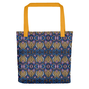 Blue Gold African Print Tote bag YaYa+Rule