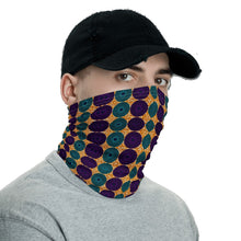 Load image into Gallery viewer, Blue Purple African Print Neck Gaiter YaYa+Rule