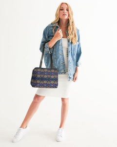 Blue Purple African Print Shoulder Bag YaYa+Rule