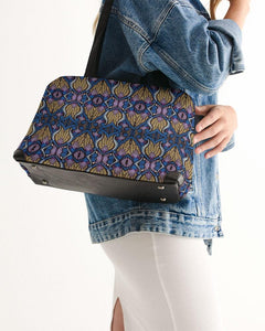 Blue Purple African Print Shoulder Bag YaYa+Rule