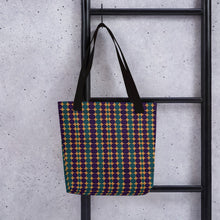 Load image into Gallery viewer, Blue Purple African Print Tote bag YaYa+Rule