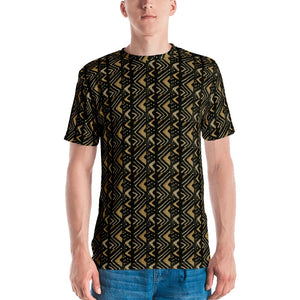 Brown Bogolan African Print Men's T-shirt YaYa+Rule