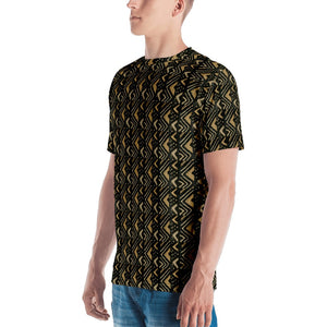 Brown Bogolan African Print Men's T-shirt YaYa+Rule