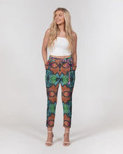 Load image into Gallery viewer, Fire African Print Women&#39;s Belted Tapered Pants YaYa+Rule