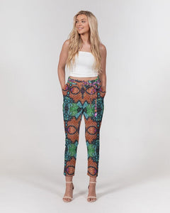 Fire African Print Women's Belted Tapered Pants YaYa+Rule