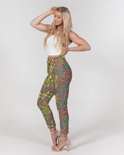 Load image into Gallery viewer, Fun African Print Women&#39;s Belted Tapered Pants YaYa+Rule