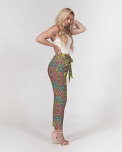 Load image into Gallery viewer, Fun African Print Women&#39;s Belted Tapered Pants YaYa+Rule