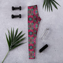 Load image into Gallery viewer, Fuschia African Print Leggings YaYa+Rule
