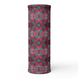 Fuschia African Print Neck Gaiter YaYa+Rule