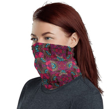 Load image into Gallery viewer, Fuschia African Print Neck Gaiter YaYa+Rule