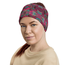 Load image into Gallery viewer, Fuschia African Print Neck Gaiter YaYa+Rule