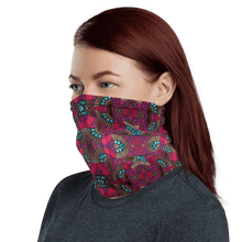 Load image into Gallery viewer, Fuschia African Print Neck Gaiter YaYa+Rule