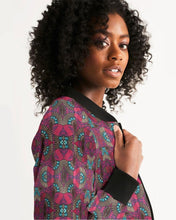 Load image into Gallery viewer, Fuschia African-print Women&#39;s Bomber Jacket YaYa+Rule
