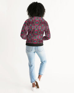 Fuschia African-print Women's Bomber Jacket YaYa+Rule