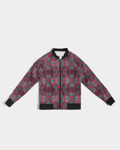 Fuschia African-print Women's Bomber Jacket YaYa+Rule