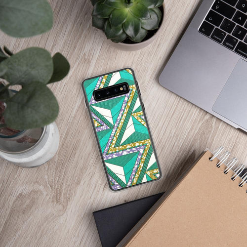 Green African Print Samsung Case YaYa+Rule