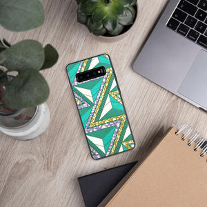 Green African Print Samsung Case YaYa+Rule