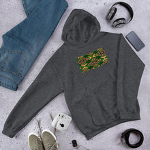 Load image into Gallery viewer, Green African Print Unisex Hoodie YaYa+Rule