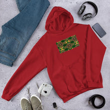 Load image into Gallery viewer, Green African Print Unisex Hoodie YaYa+Rule