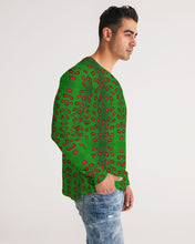 Load image into Gallery viewer, Green Red African Print Men&#39;s Long Sleeve Tee YaYa+Rule