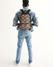 Load image into Gallery viewer, Gye Nyame African Print Small Canvas Backpack YaYa+Rule