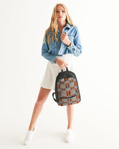 Gye Nyame African Print Small Canvas Backpack YaYa+Rule