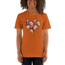 Load image into Gallery viewer, Heart African Color Print Short-Sleeve Unisex T-Shirt YaYa+Rule