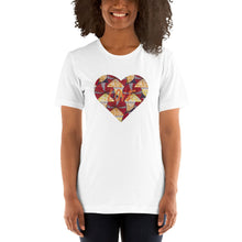 Load image into Gallery viewer, Heart African Color Print Short-Sleeve Unisex T-Shirt YaYa+Rule
