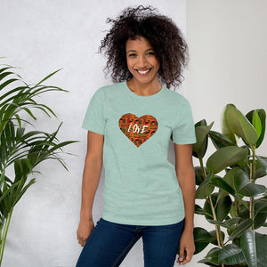 Kente Heart Color Short-Sleeve Unisex T-Shirt YaYa+Rule
