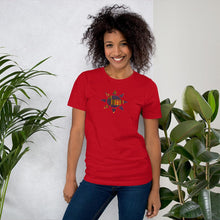 Load image into Gallery viewer, Kente Sun African Print Color Short-Sleeve Unisex T-Shirt YaYa+Rule