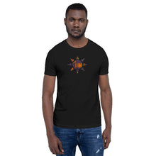 Load image into Gallery viewer, Kente Sun African Print Color Short-Sleeve Unisex T-Shirt YaYa+Rule