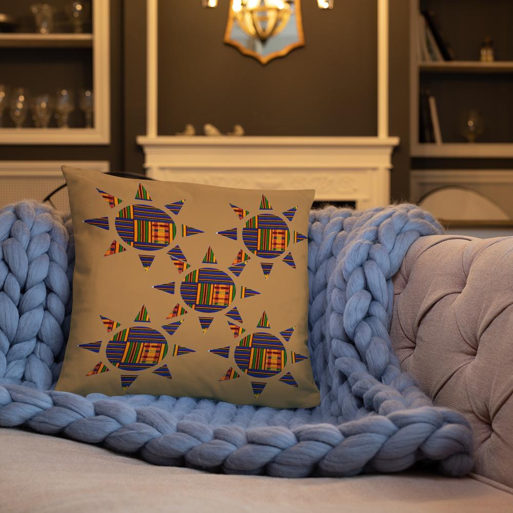 Kente Sun African Print Pillow YaYa+Rule