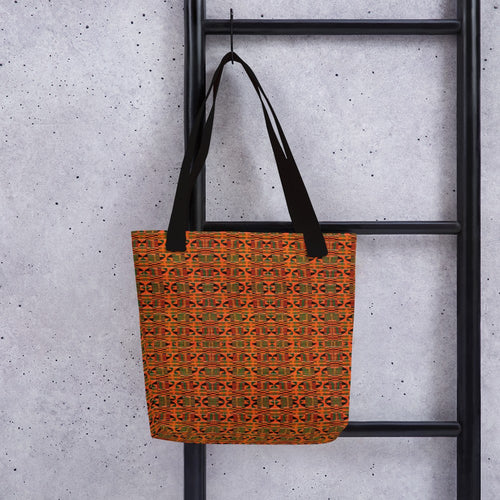 Orange Kente African Print Tote bag YaYa+Rule