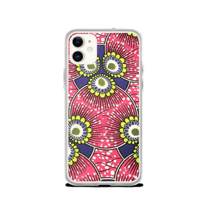 Pink African Print  iPhone Case YaYa+Rule