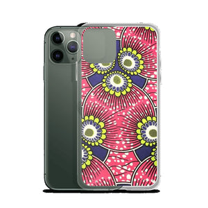 Pink African Print  iPhone Case YaYa+Rule