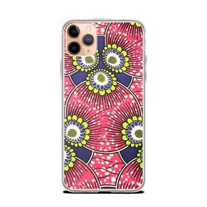 Pink African Print  iPhone Case YaYa+Rule
