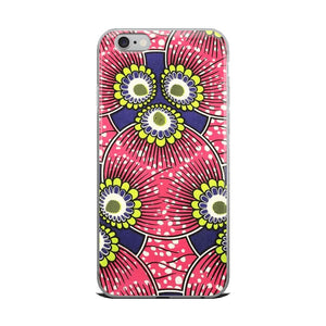 Pink African Print  iPhone Case YaYa+Rule