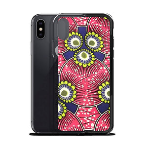 Pink African Print  iPhone Case YaYa+Rule