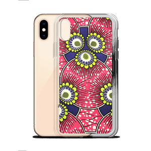 Pink African Print  iPhone Case YaYa+Rule